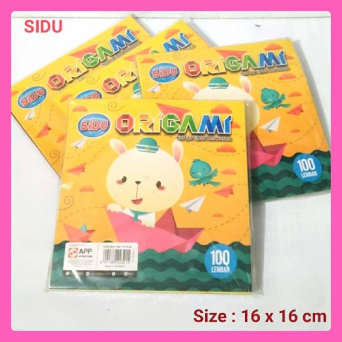 

YQ988 Kertas Lipat Origami Sidu 16x16 cm Isi 100 Lembar FREE ONGKIR