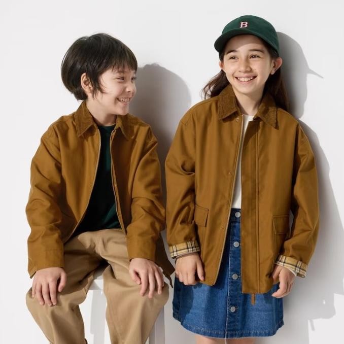 NEW KIDS Jaket Blouson Utilitas Bomber Utility Outer Anak Remaja Laki Perempuan JASTIP UNIQLO JS88