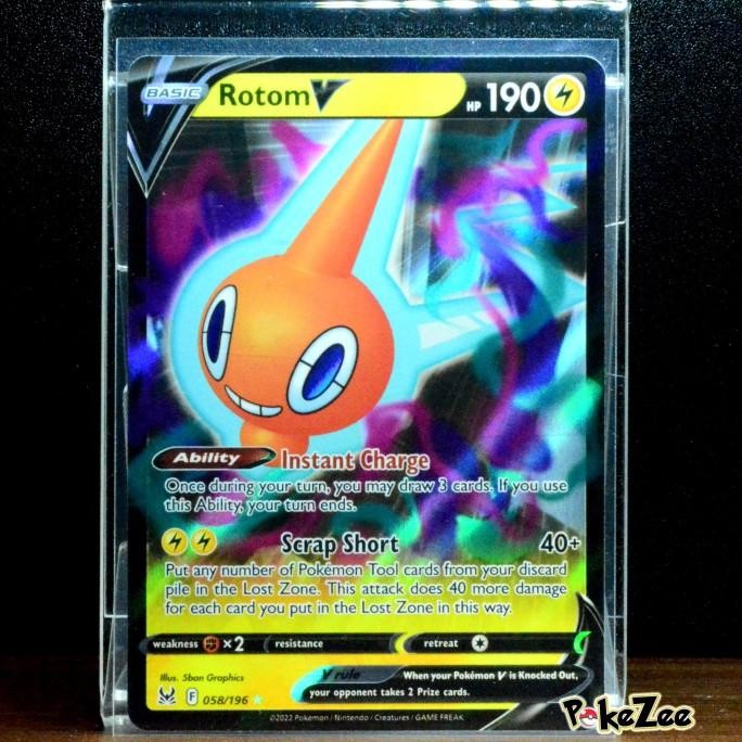 Rotom V s11 037/100 RR Kartu Pokemon Indonesia TCG  HFS