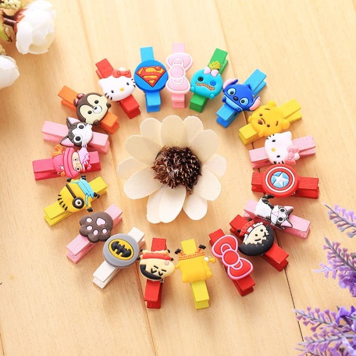

IM951 Penjepit Kayu Mini Motif Kartun (2pcs) STOK TERBATAS