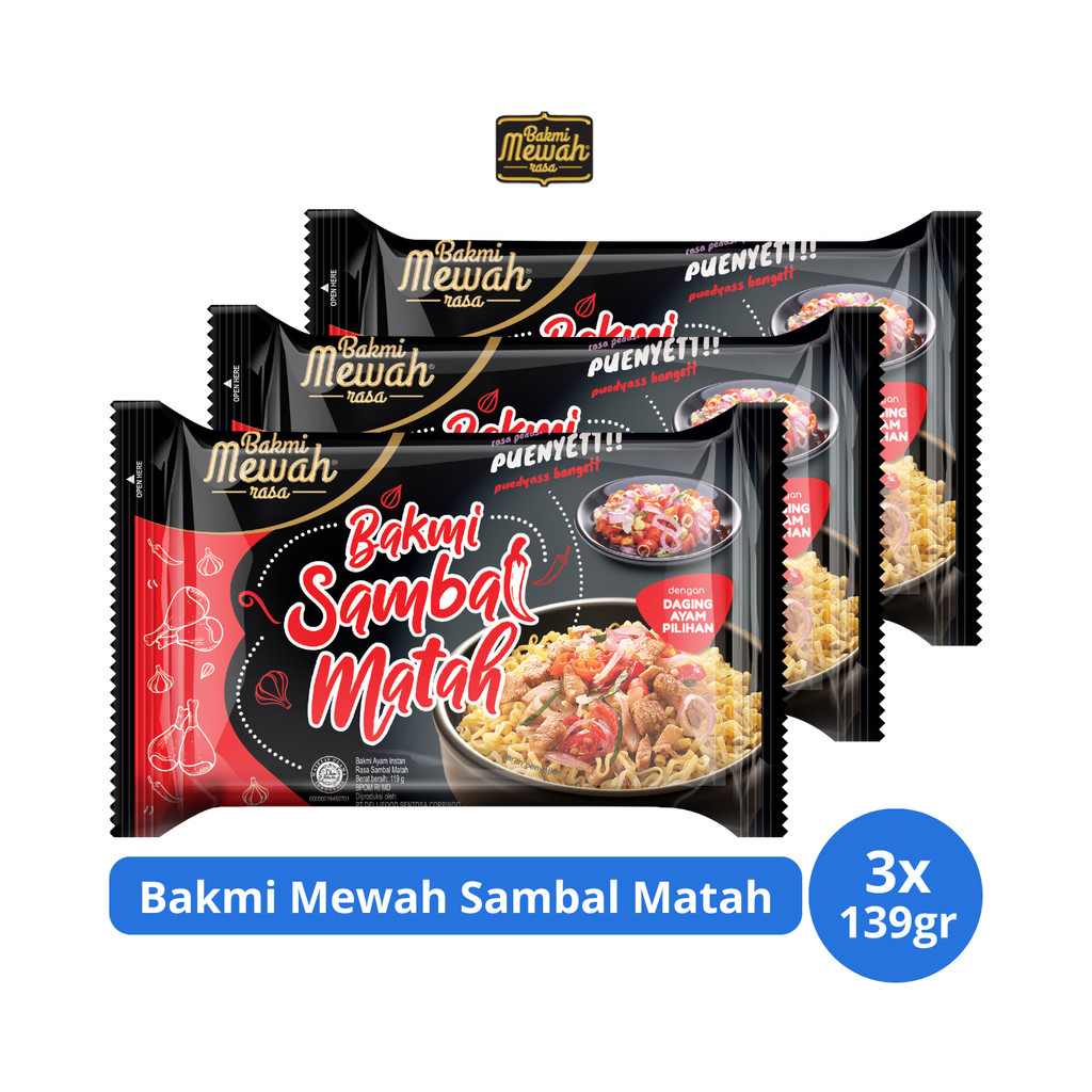 

Bakmi Mewah Sambal Matah 139gr x 3 pcs