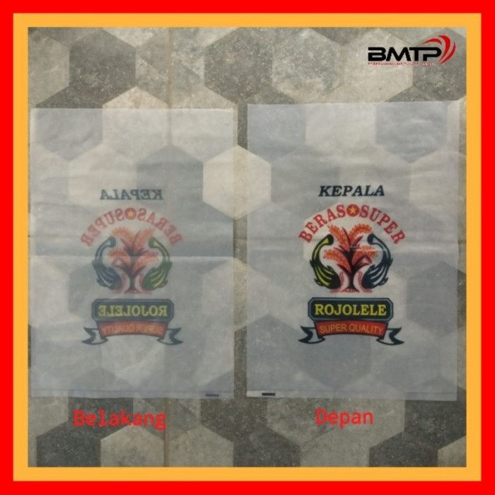 

BERGARANSI Plastik Beras 5 kg cap Rojolele (1 pack isi 100 lembar)