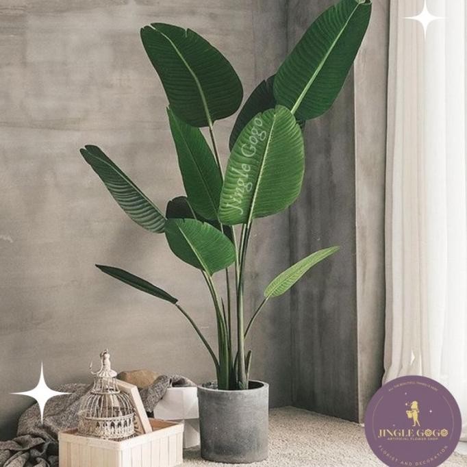 Pohon Pisang Artificial Tanaman Hias Palsu Pohon Plastik Tinggi