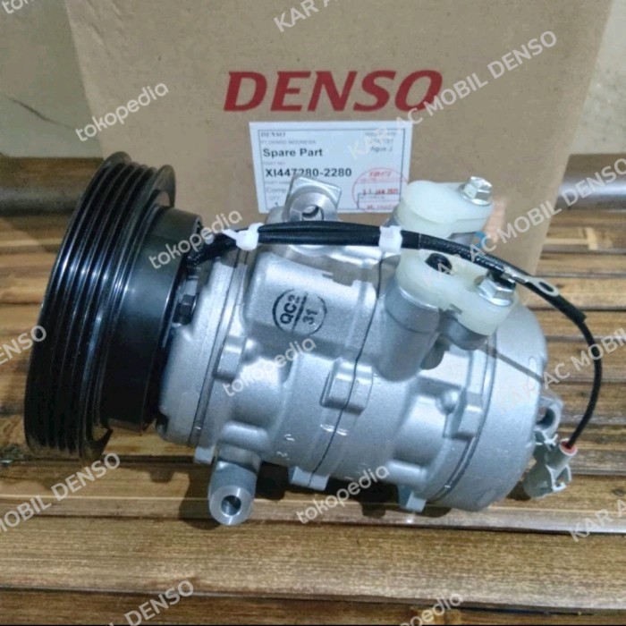 Kompresor / Compressor Ac Mobil Suzuki Karimun Wagon R Asli Denso