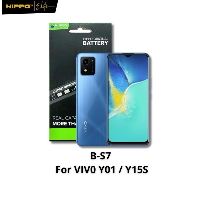 Terlaris Produk Hippo Baterai VIVO Y01/ Y15S B-S7 5000Mah Original Cell