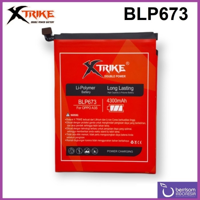 Terlaris Produk XTRIKE Baterai Double Power Oppo BLP673 A31 2020 Batre Ori