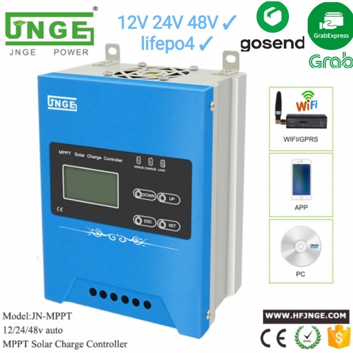 SCC MPPT 40A JNGE WiFi ready solar charge controller