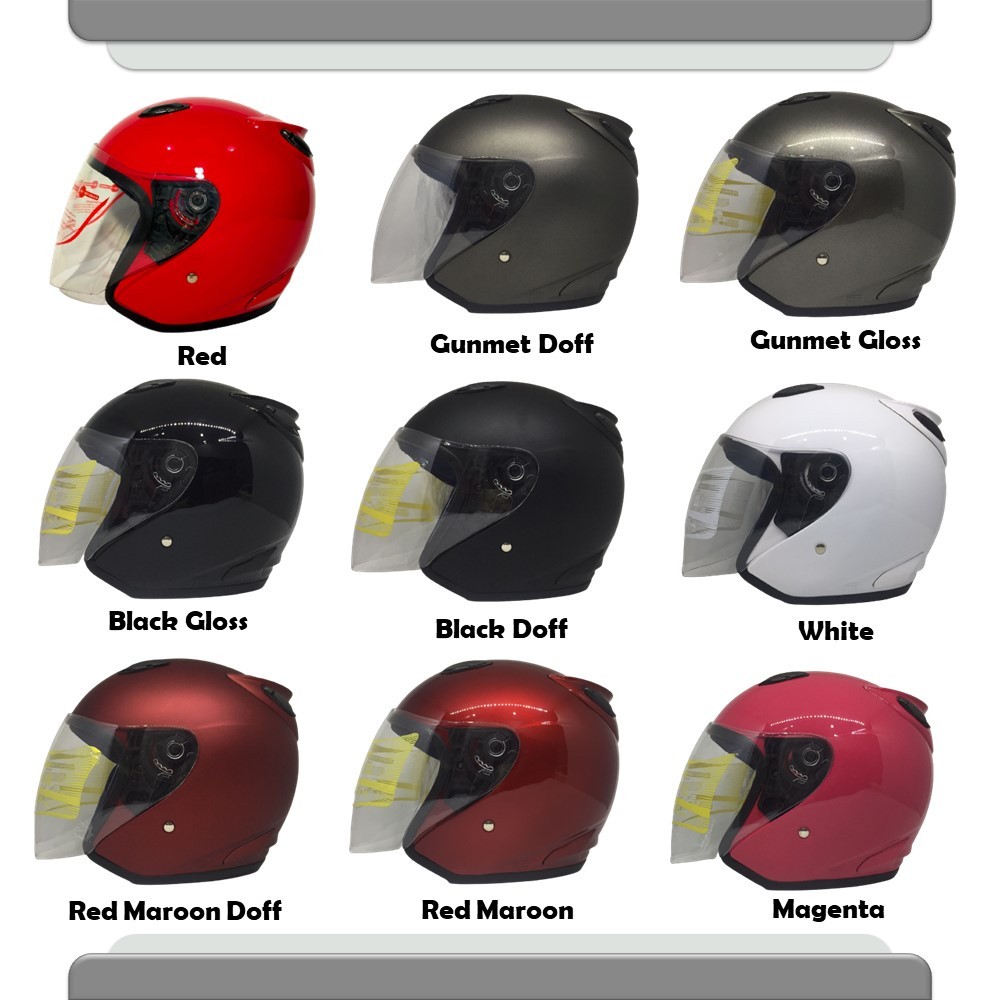 Helm GTR Centro Standard Tanpa Sticker (Packing Kardus)