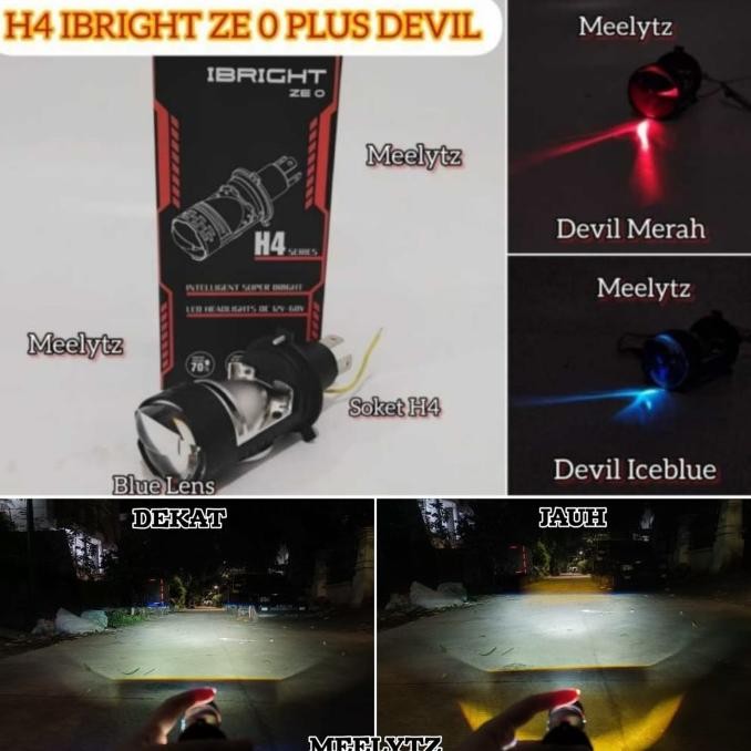 TERBARU - IBRIGHT ZE 0 - Lampu Utama  H4 LED