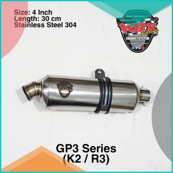 Knalpot WRX GP3 K2 K3 SS K150 AEROX 155 11OKTZ4 onderdil