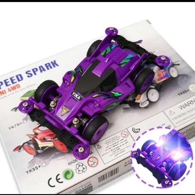 tamiya yika mini 4wd proto emperor violet suspension chassis