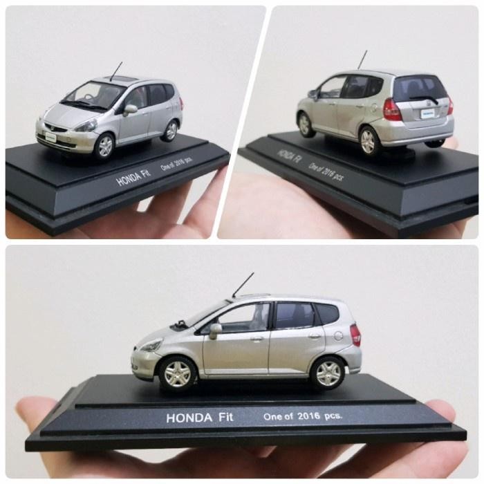 Diecast Ebbro 1/43 Honda Fit Jazz Gd Silver Limited Rare Murah
