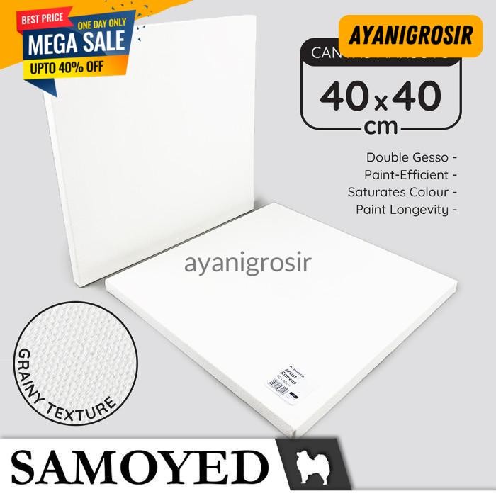 

POPULER KANVAS LUKIS / ARTIST CANVAS BOARD / PANEL 40 X 40 CM SAMOYED ACVS-MS-4040 BY AYANI GROSIR !!