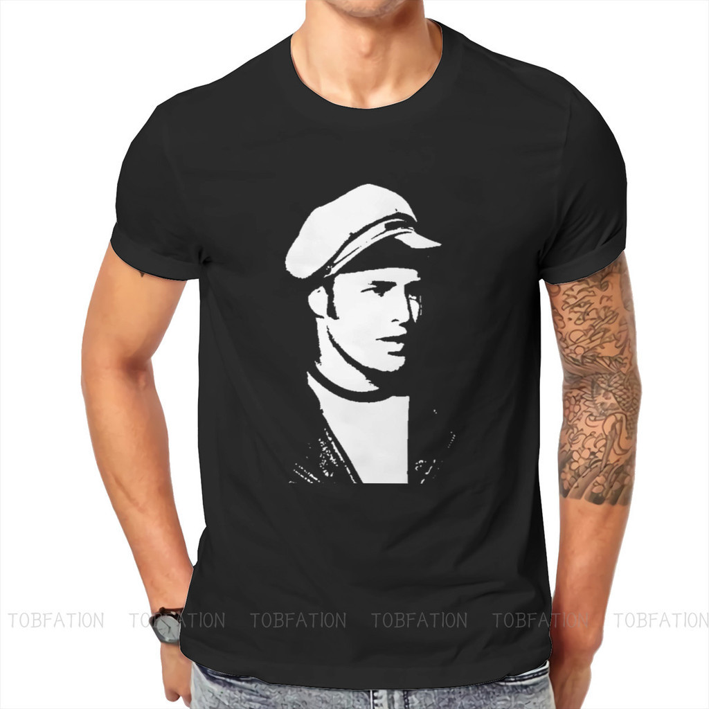 Marlon Brando TShirt Grafis Novel The Godfather Klasik Amerika Film Kejahatan Cetak Streetwear T Shi