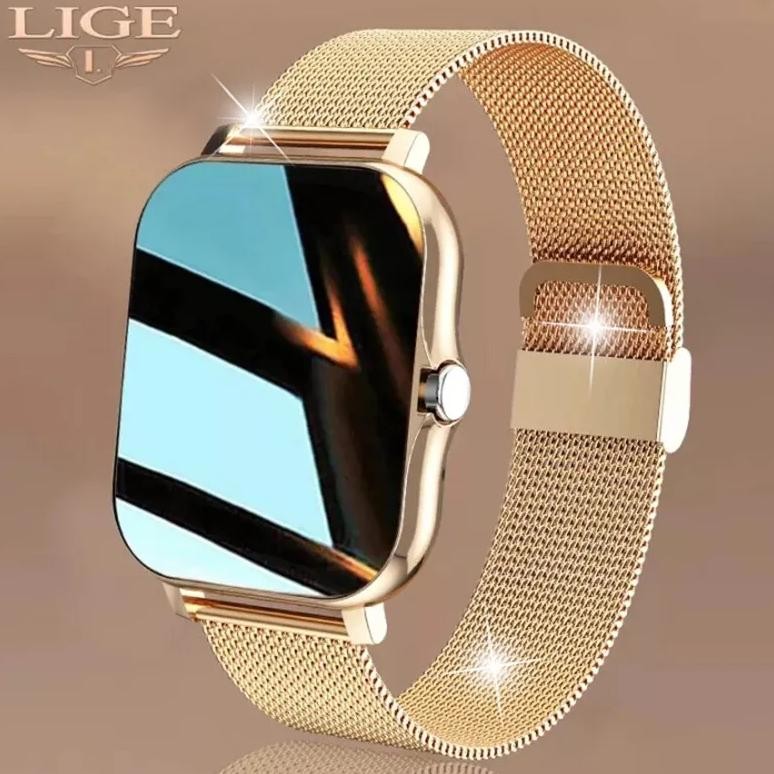 LIGE Original Women Smart Watch Bluetooth Call Full Touch Screen Smart Watches Fashion Sport Health 