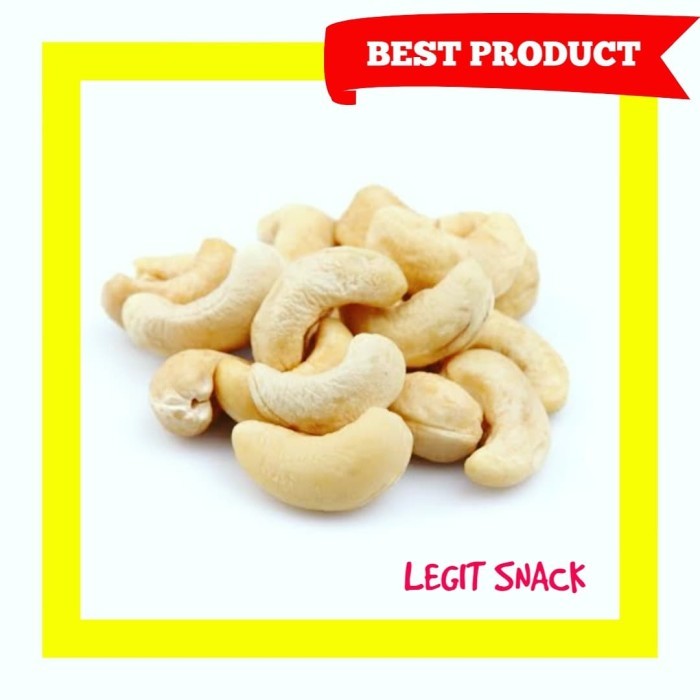 

BERMUTU KACANG MEDE MENTAH SUPER / KACAMG METE JUMBO SULAWESI 500 GRAM