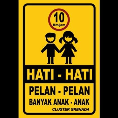 PLANG NAMA TOKO JALAN PLAT ALUSTIK 70 X 40 CM KGS