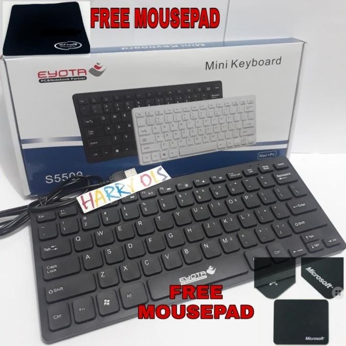 Gratiss Mousepad..Keyboard Mini Usb Eyota S5500 Keyboard Eyota S5500 Best Quality