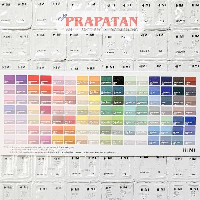 

Eksklusif Miya Himi Gouache 112 Colors x 12g | Cat Gouache