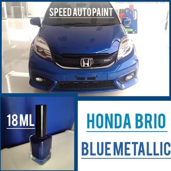 Cat Oles Penghilang Baret Mobil Honda Blue Metallic Brio Lama Warna Biru Metalik Baru