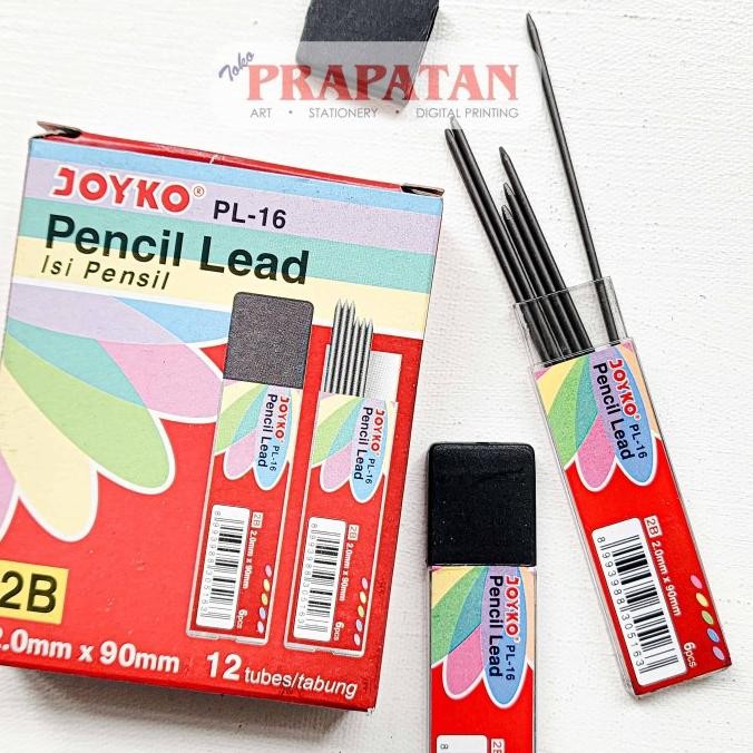 

Premium Quality Joyko Mechanical Pencil Lead Refill 2.00 2B | Isi Pensil Mekanik