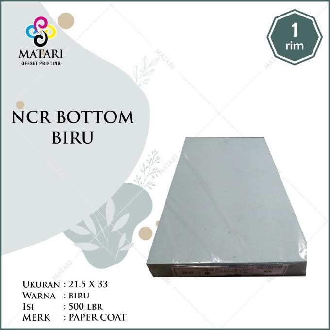 

Sale Kertas Ncr Carbonless Paper Bottom Warna Ukuran F4 / Folio