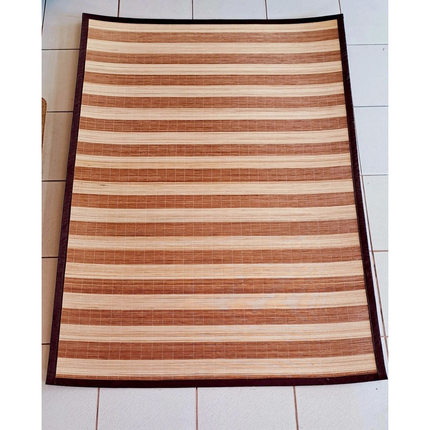 200cm x 300cm Tikar Core Rotan Motif - Tikar Karpet Rotan Core Belang