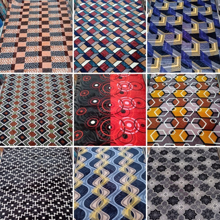 Karpet Malaysia 190x270 Minimalis Monokrom / Karpet Busa ukuran Jumbo