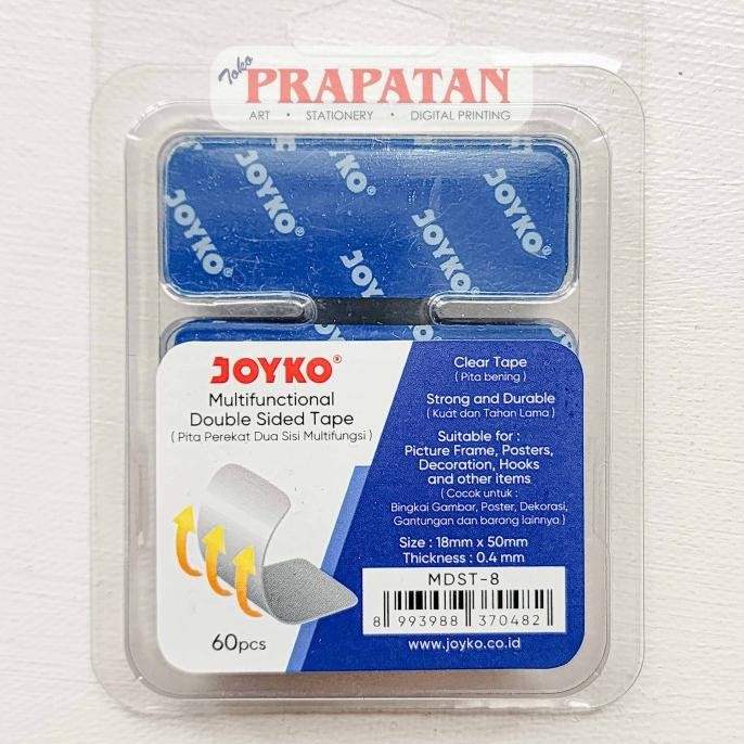 

Premium Quality Joyko Multifunctional Double Sided Tape MDST-8 | Perekat Dua Sisi