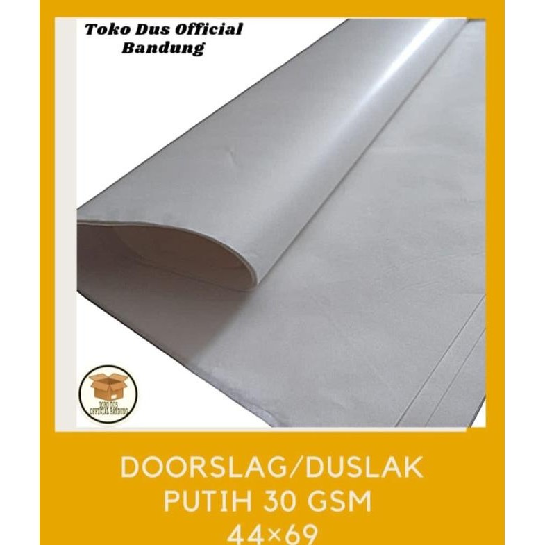 

Sale Kertas Doorslag/Duslak Polos Putih 30 Gsm Uk.44X69