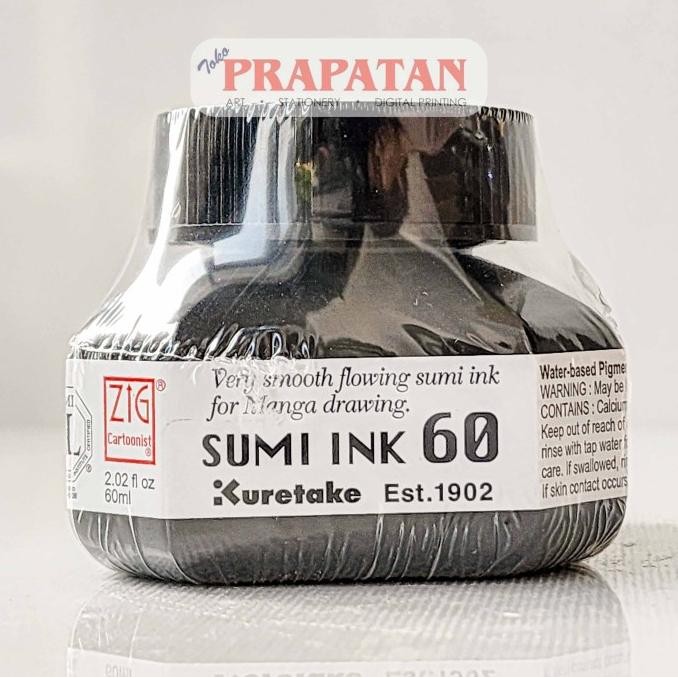 

Premium Quality Zig Kuretake Sumi Black Ink 60 | Manga Ink