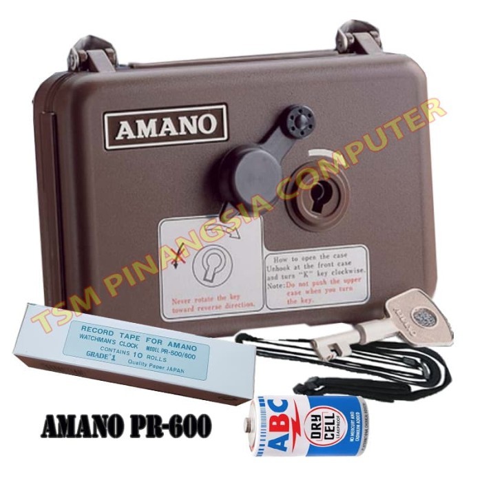 Amano Pr-600 Absen Security Amano Watchman'S Clock Security Patrol