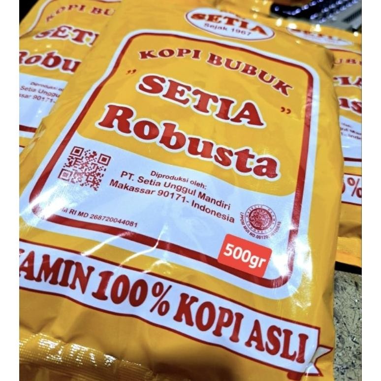 

Ready Kopi Setia Robusta 500Gr- Bubuk/Biji- Khas Makassar Gratis Ongkir!