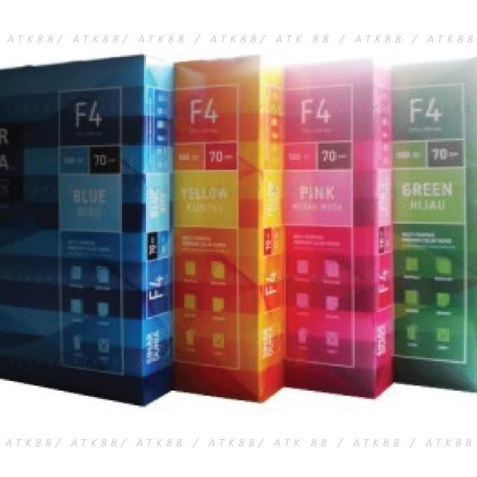 

Sale Kertas Hvs Warna Sinar Dunia Sidu F4 70 Gram