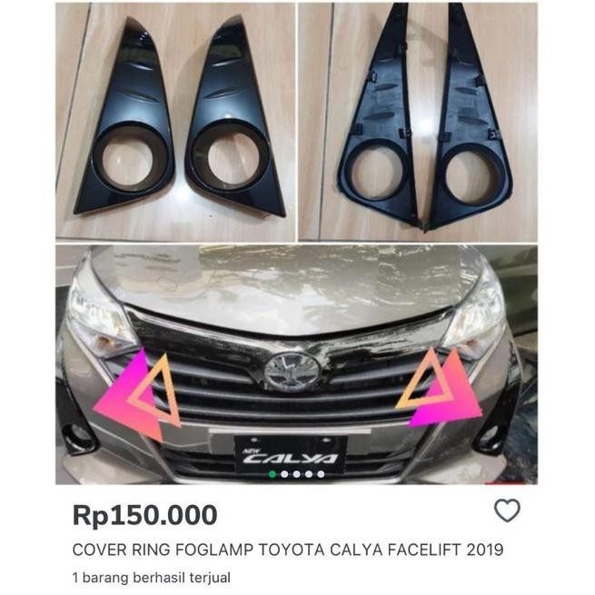 Cover Foglamp Calya Facelift 2018 2021 Original