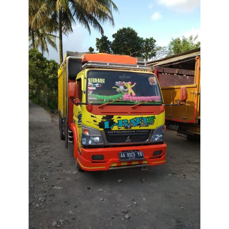 Spoiler Bemper Depan Canter, Kondisi Poxi, Bahan Plat Bagus