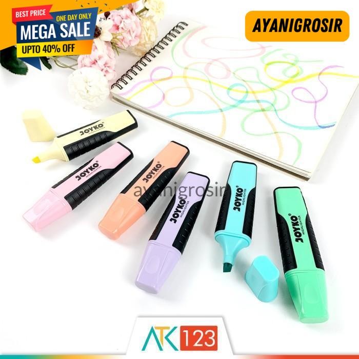 

TERLARIS HIGHLIGHTER JOYKO PASTEL HL-6/11 BY AYANI GROSIR !!