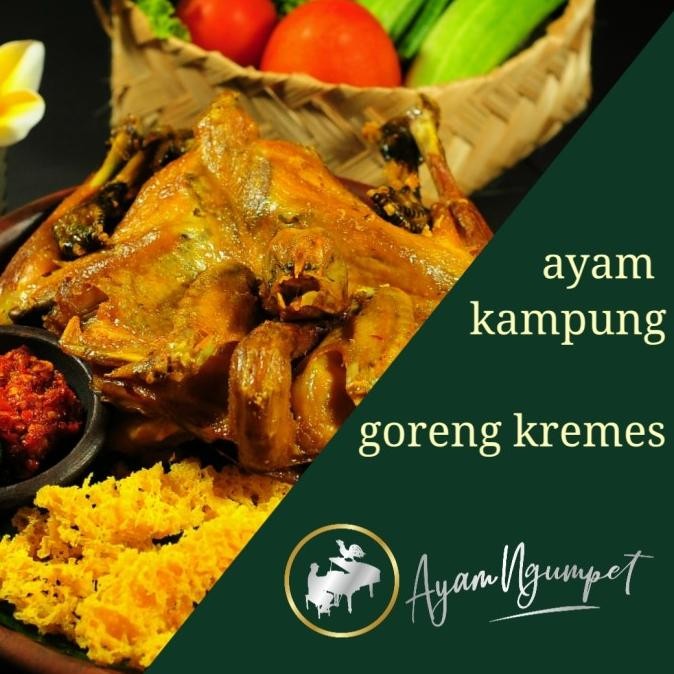 

Hampers Bekakak ayam kampung goreng kremes utuh / ekoran TAC