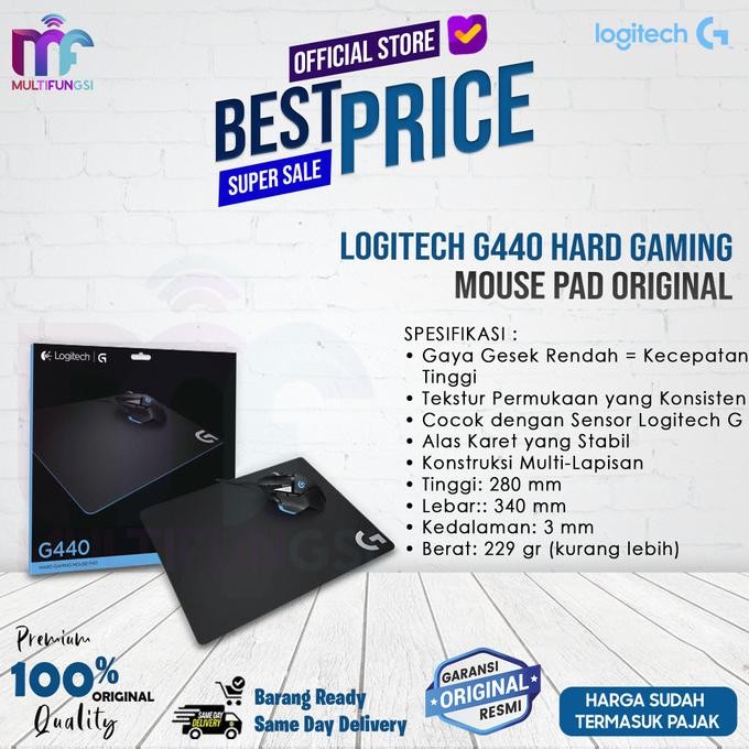 

Logitech G440 Hard Gaming Mouse Pad Original