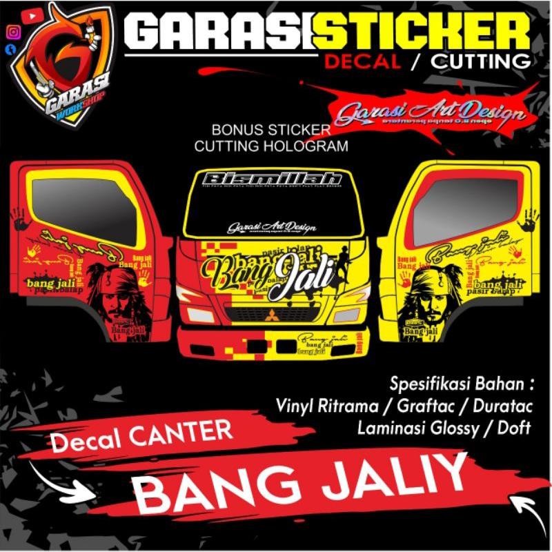 Stiker Decal Kabin Canter Full