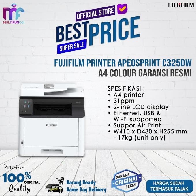 

Fujifilm Printer Apeosprint C325DW A4 Colour Garansi Resmi