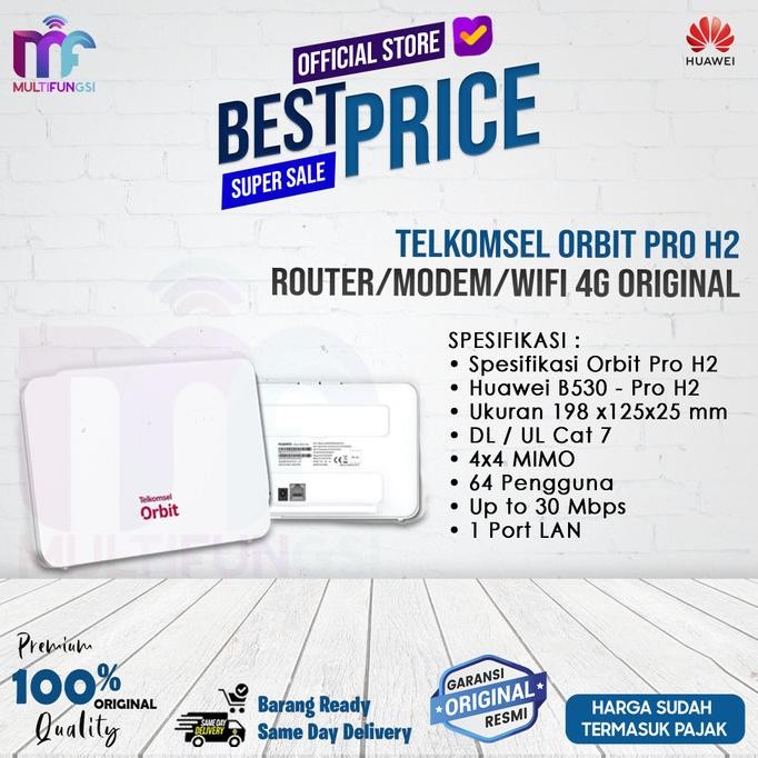 Telkomsel Orbit Pro H2 B530 (Pengganti Pro H1) Router/Modem/Wifi 4G
