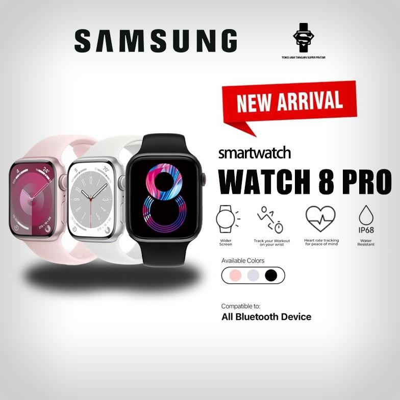 Original 100% Ori Samsung Smartwatch 8 Pro Jam Tangan Smartwatch Pria Smartwatch Wanita Watch Layar 