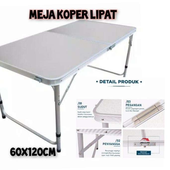BEBAS ONGKIR - MEJA LIPAT/MEJA KOPER/MEJA HPL/MEJA PORTABEL
