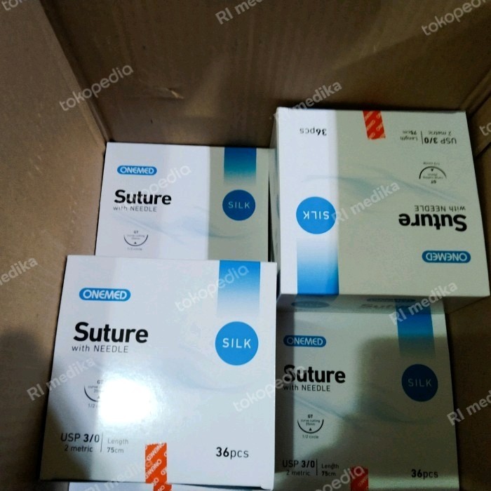 Ready Gas!!! Silk 3/0 Onemed/Suture Silk Onemed/Silk Braided 3/0