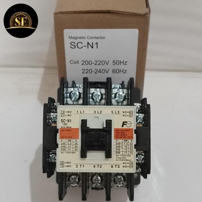 Magnetic Contactor Fuji Sc-N1 Kontaktor Fuji Scn1 Scn-1 Restock