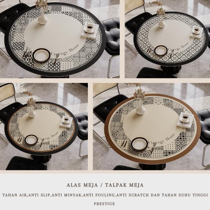 Taplak Meja Bulat Anti Air dan Anti Kusut/Taplak Meja Bulat Aesthetic/Taplak Meja/Taplak Meja Tamu/T