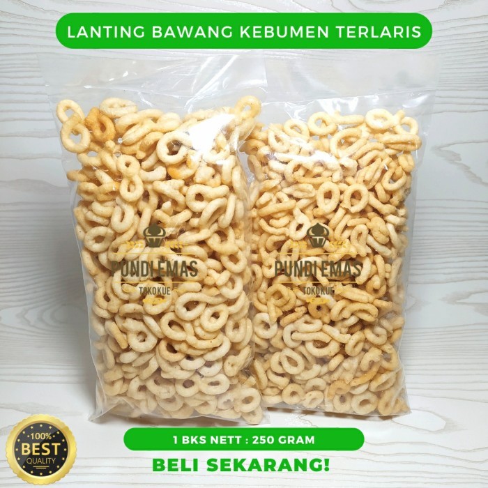 

Ready Gas!!! Lanting Bawang / Lanting Bumbu Bawang Khas Kebumen Cemilan Kiloan