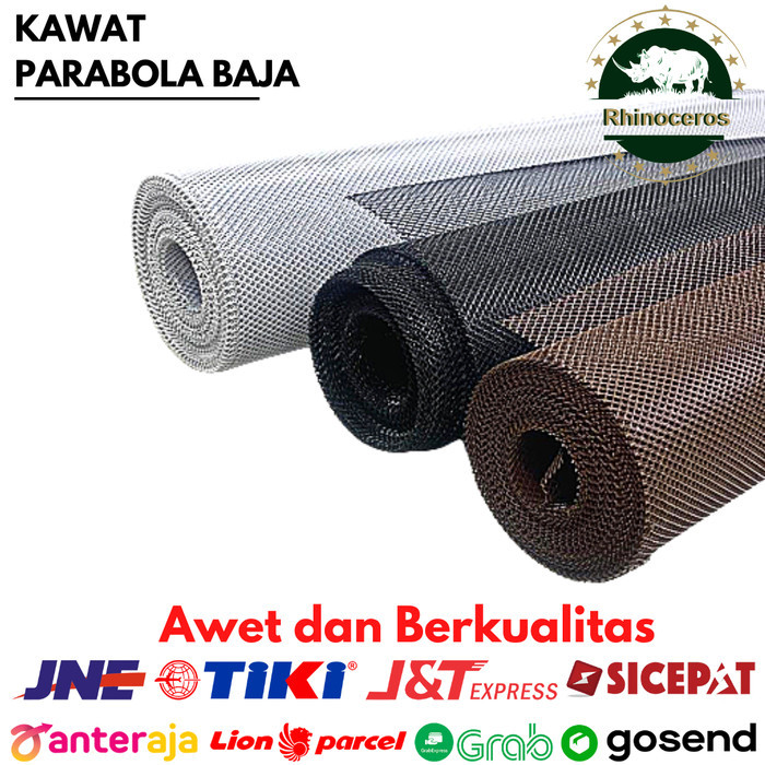 TERBARU Kawat Nyamuk Kasa Nyamuk Baja Kawat Parabola Warna Putih Cokelat Hitam BISA GRAB