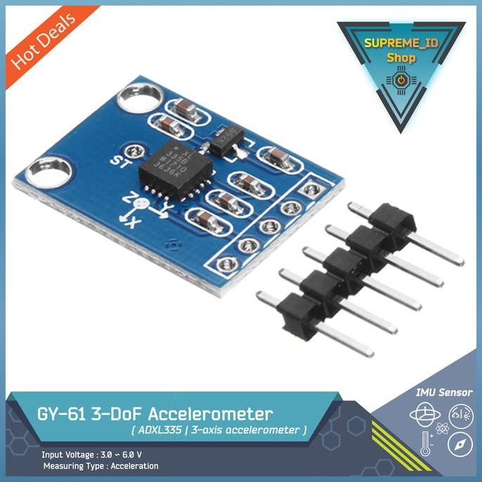 Gy-61 Gy61 3Dof Adxl335 3-Axis Accelerometer Tilt Angle Analog Sensor Best Seller